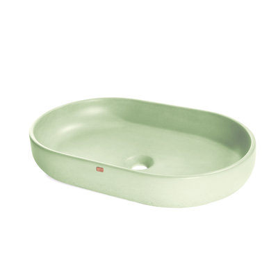Fladd Oval Concrete Vessel Sink
