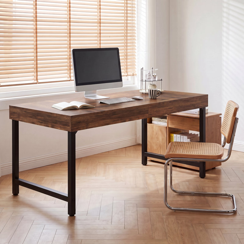 Table de travail 55 po, Walnut Brown