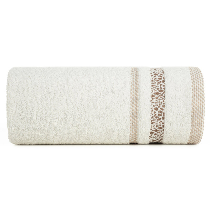 Kinberlin Midweight Jacquard Hand Towel, Cream