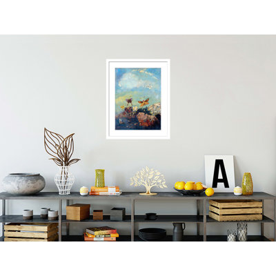 Butterflies by Odilon Redon -Framed Giclee Print