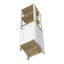 Bathroom Cabinet With Four Shelves And Single Door - Structure Chic Style
