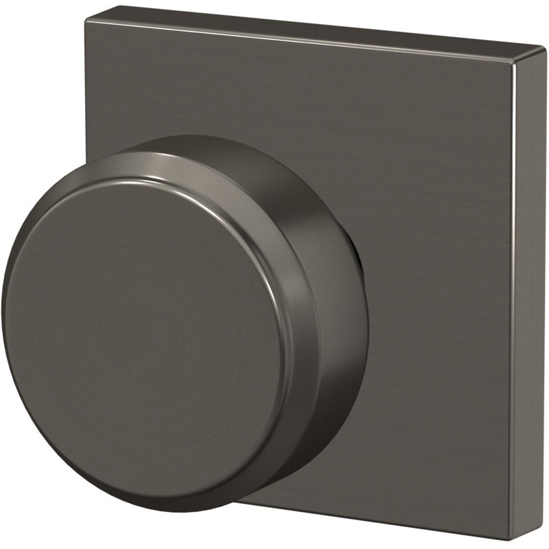 Custom Bowery Hall-Closet and Bed-Bath Knob with Collins Trim, Black