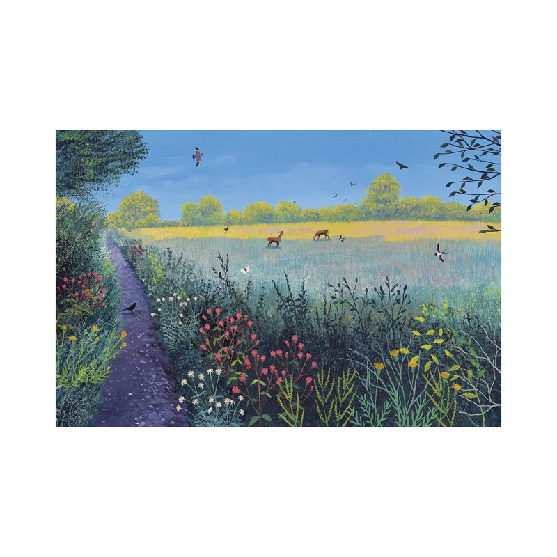 Down Summer Lane by Jo Grundy - Wrapped Canvas Painting, 101.6 cm H x 66.04 cm W