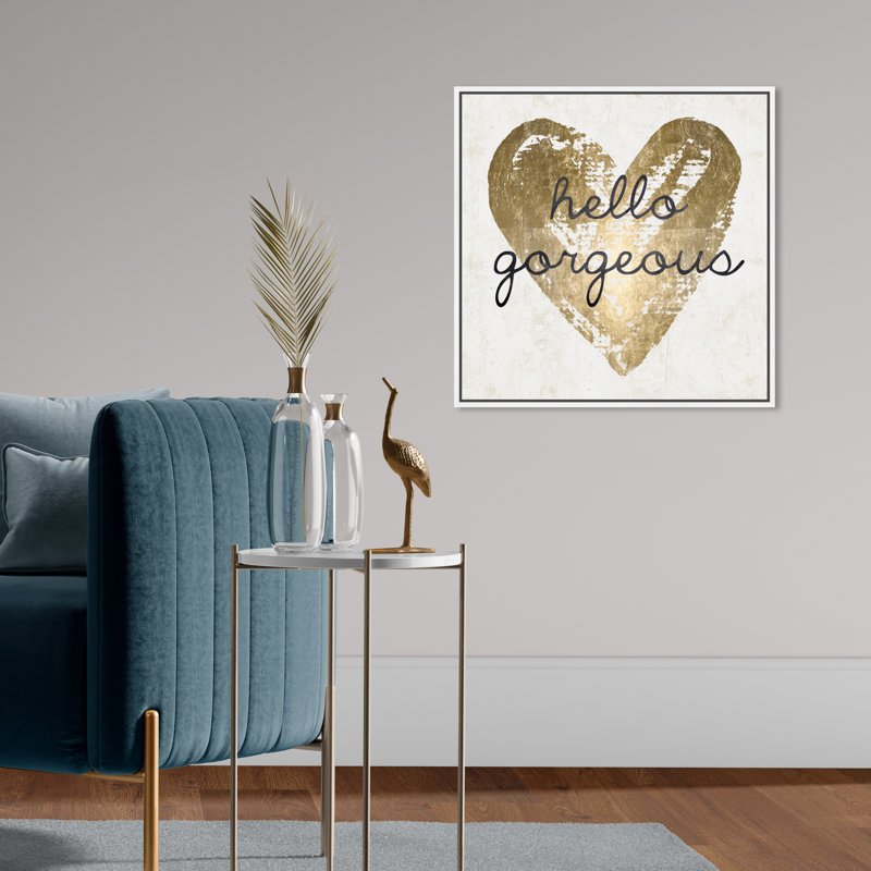 Gorgeous Salute White - cadre flottant, impression sur toile, H 20 po x l 20 po
