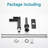 Modern Bathroom Faucet, Stainless Steel, Matte Black Finish, With Drain Assembly For Decoration Project 3 Tap, Single Hole, Enhancement-121645488