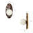 1-Light Dimmable Milky Glass Wall Sconce