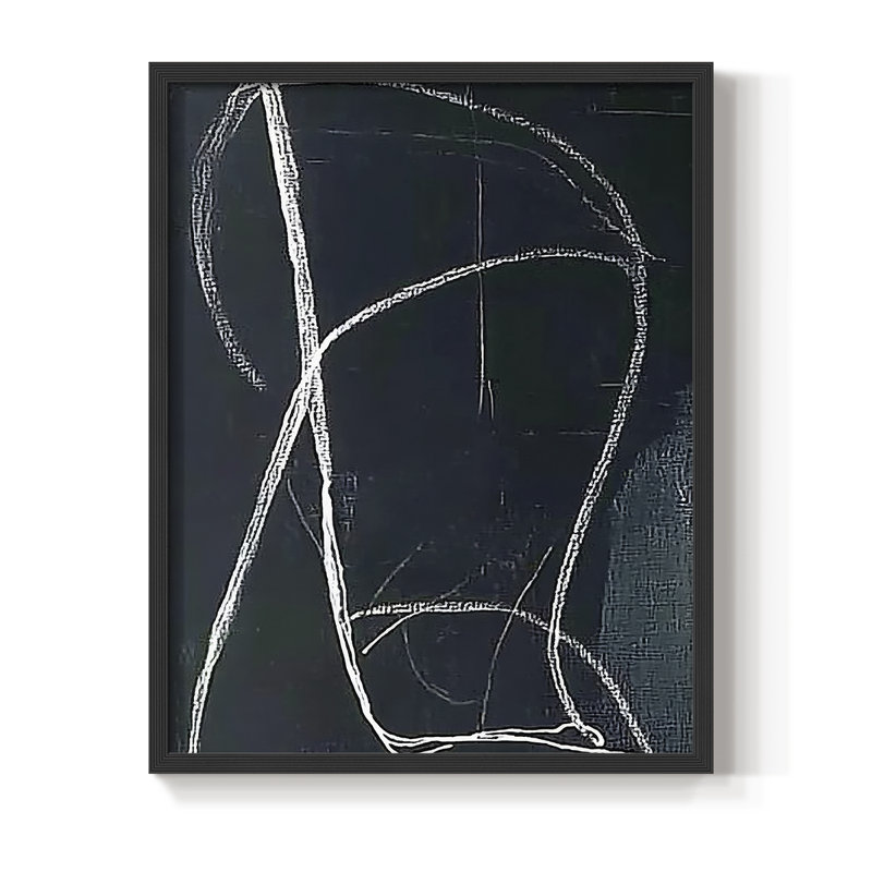 "ABSTRACT Series DCXV III" par J Paul, Noir, noir, noir, noir, H 11 po x l 9 po