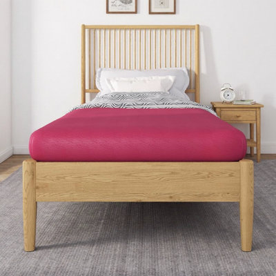 Matelas pour enfant en mousse à mémoire de forme simple de 5 pouces en rose - Conception peu encombrante pour lits superposés et lits gigognes, housse respirante, support profilé pour tous les âges