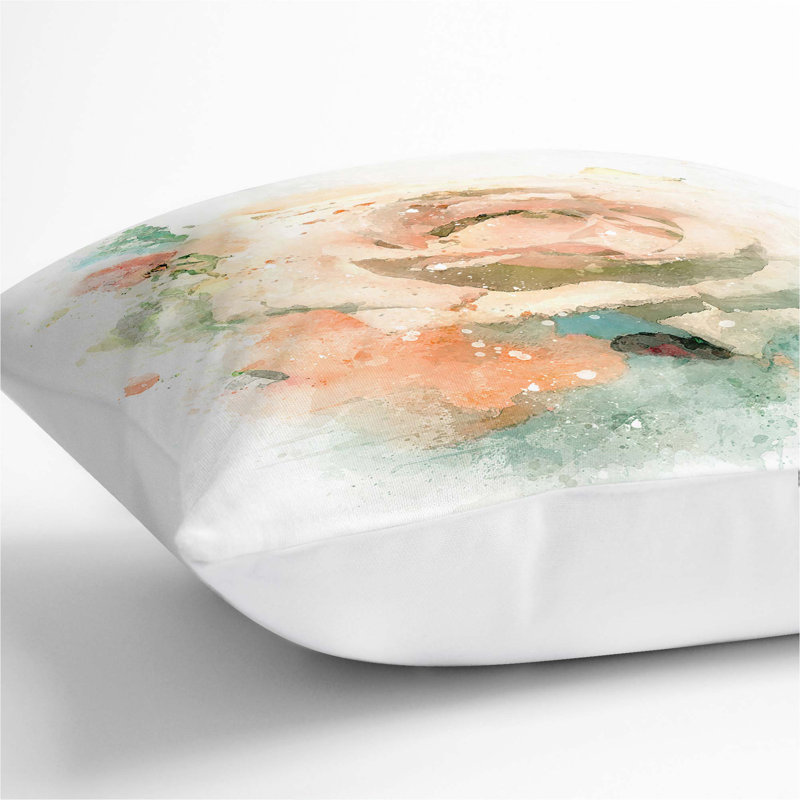 Square Throw Cushion, White, 55cm H x 55cm W x 20cm D