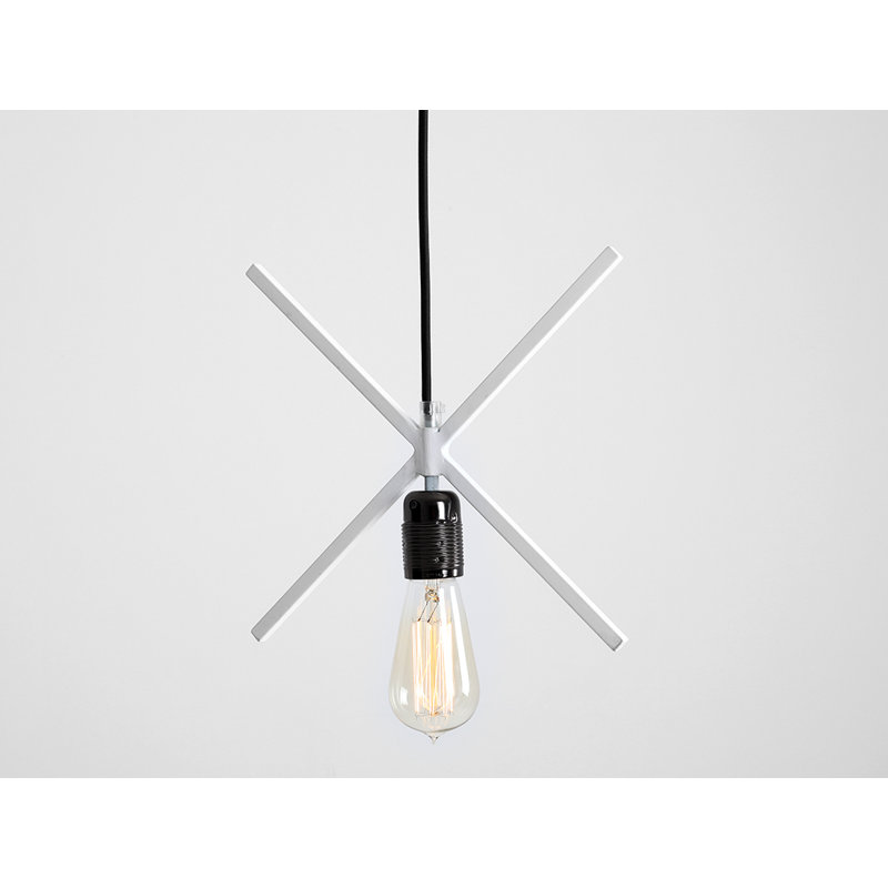 1 - Light White Unique/Statement Pendant, White