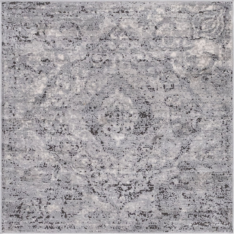 Geddis Ikat Indoor Rug, Square 8'