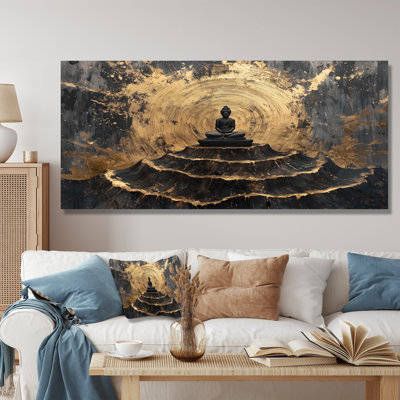 Hinduism Meditation Connecting To The Forest I -Hinduism Metal Wall Art
