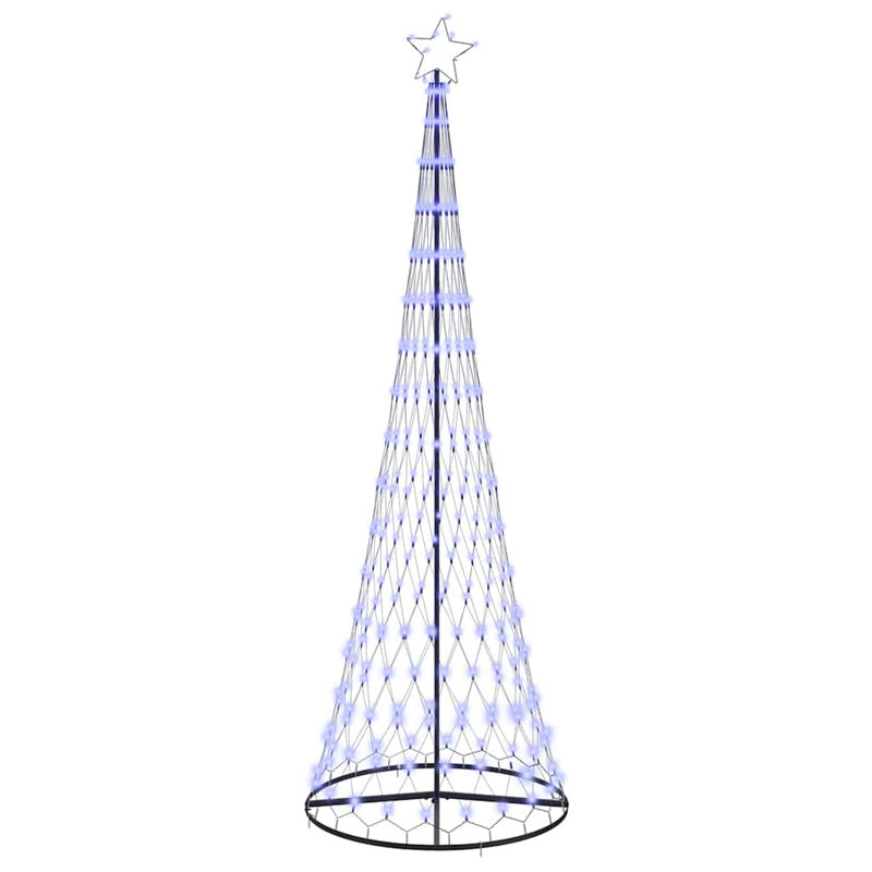 LED Christmas Tree 100.5 x 100.5 x 302.5 cm Metal, Blue