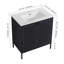 Meuble-lavabo simple 30 po avec plateau en métal Kiauna