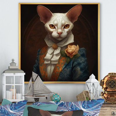 Chat blanc sur fond blanc