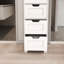 Armoire de rangement autoportante avec 4 tiroirs
