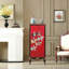 Armoire florale peinte à la main avec plateau spacieux