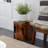 Knupp Black Teak Wood Accent Table with Resin Inlay
