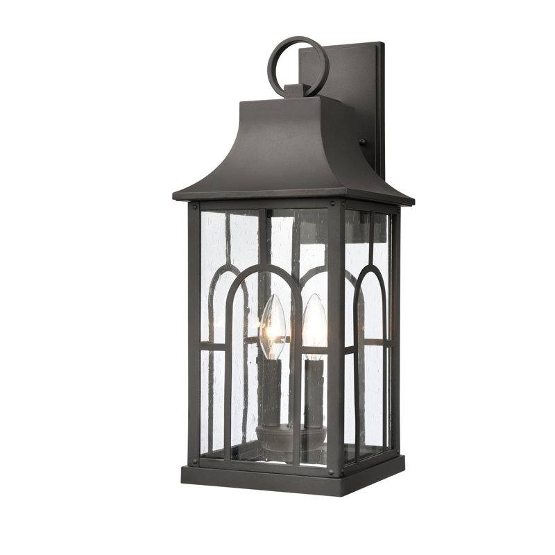 Triumph 21'' High 2-Light Outdoor Sconce - Textured Black, 21" H x 8.5" W x 10" D