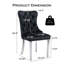 Chaise de salle à manger en velours avec anneau à dossier et pieds en bois massif-868790924-868790931-867355138