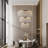 1-Chrome transparent crystal Chandeliers adjustable brightness LED