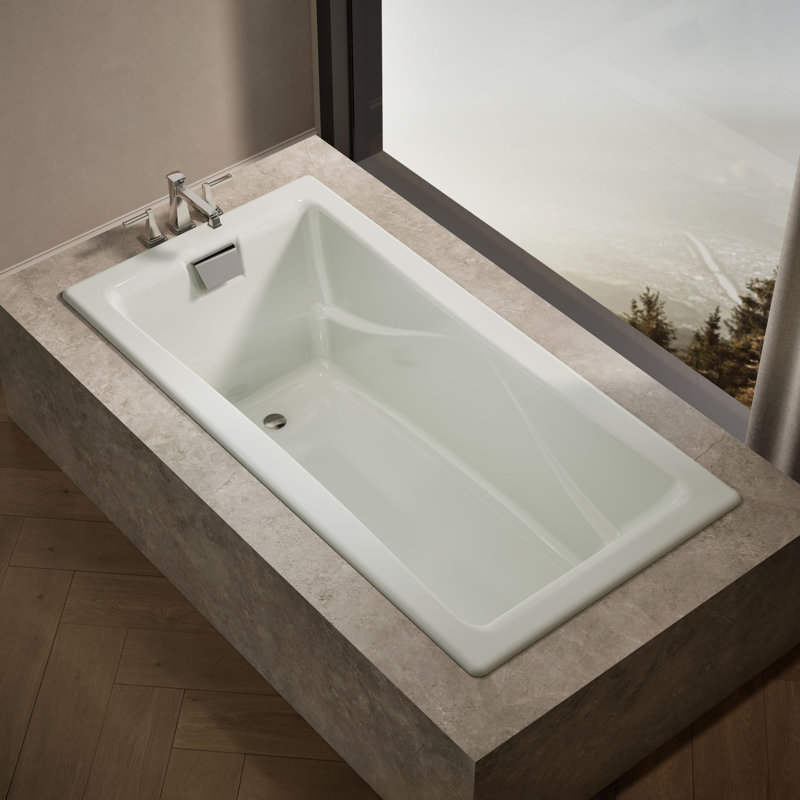 Tea-for-Two 72" x 36" Soaking Bathtub, Dune