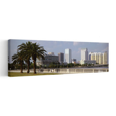 Skyline Tampa FL USA by Craig C. Sheumaker - Wrapped Canvas Panoramic Print