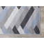 Tapis gris à motif de chevrons Shelldrake