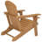 Blue Patio HDPE Folding Adirondack Chair With Cup Holder-471770985