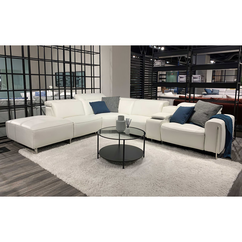 Liuba Upholstered Power Reclining L-Shaped Sectional, Right Hand Facing