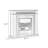 Walnut Solid Wood Electric Fireplace