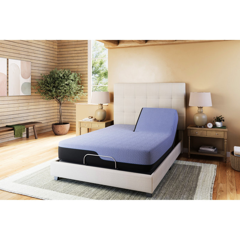 Très grand matelas avec matelas en mousse de refroidissement et système de ressorts de 12 po, très grand, offrant des ressorts en latex relaxants