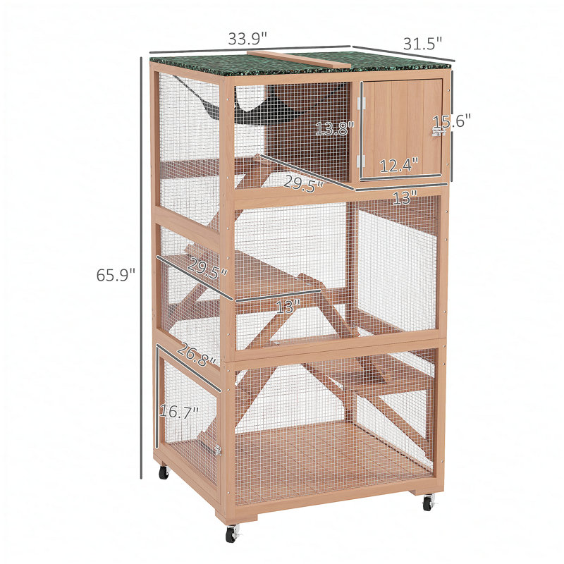 Maison d'extérieur en bois pour chat, maison pour animaux