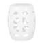Table chic en fer blanc - Sans assemblage, style moderne idéal pour votre espace