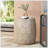 Outdoor Lightweight Concrete Side Table,