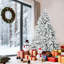 Arbre de Noël artificiel enneigé 6 pi avec base en métal-445395315