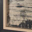 «Horizons verticaux», reproduction d'art encadrée texturée à la main