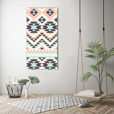 Ethnic Background - Wrapped Canvas Print