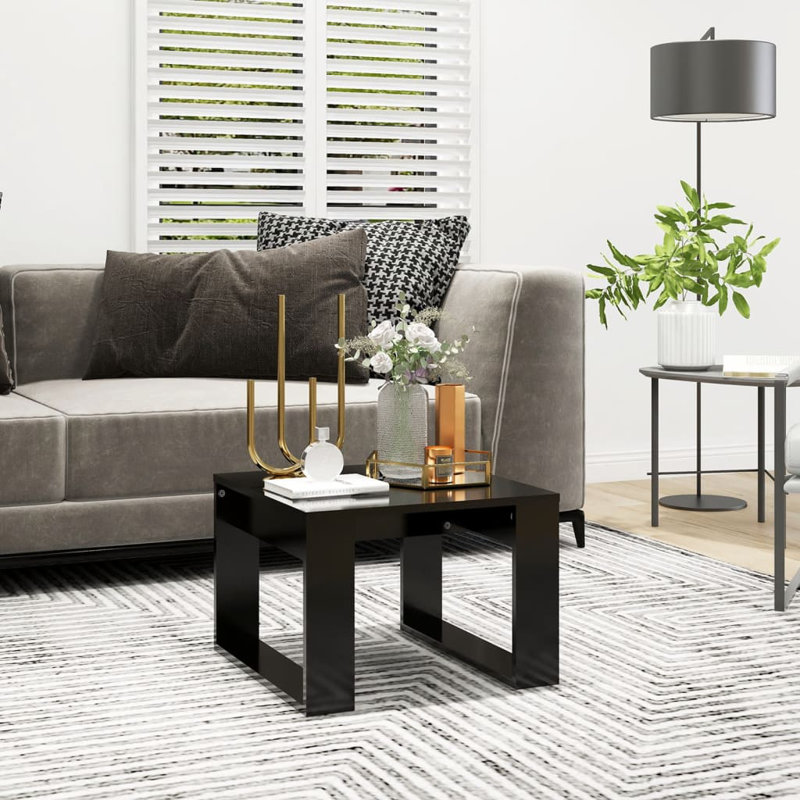 Gmur Sled End Table, Black, Black
