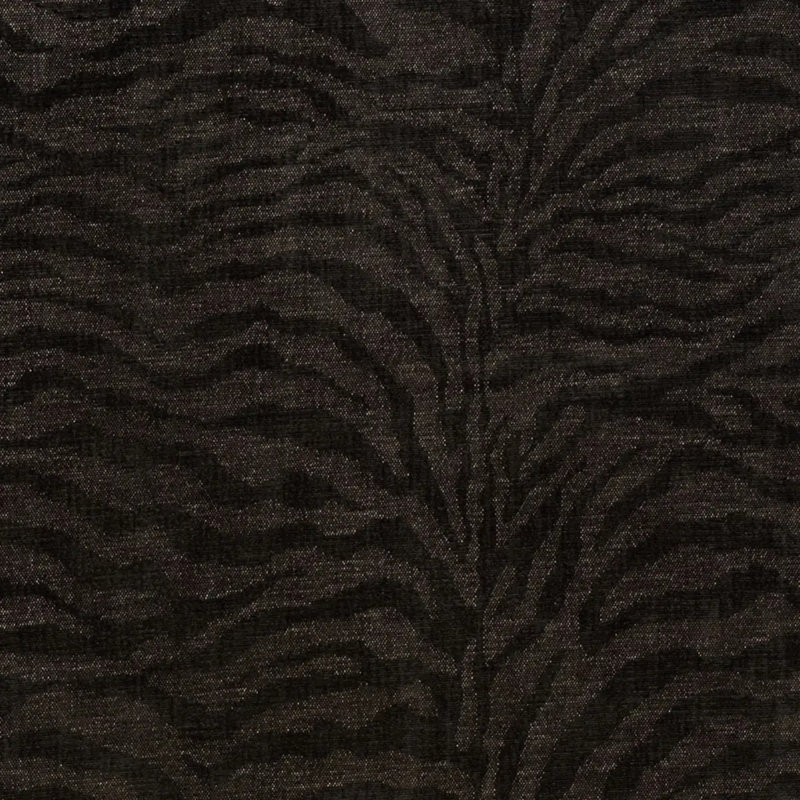 Tiger Chenille Fabric, Charcoal
