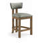 Tabouret de comptoir rembourré en cuir Phalan-428842823-428842838