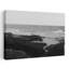 Black And White Coastal View Peaceful Serene Tranquil Coastal Wall Art Print 1 Piece Wrapped Canvas Wall Art-1503315612