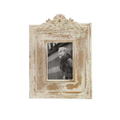 Phaneuf White Embossed Picture Frame