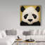 « panda on yellow », art sur toile-31880254