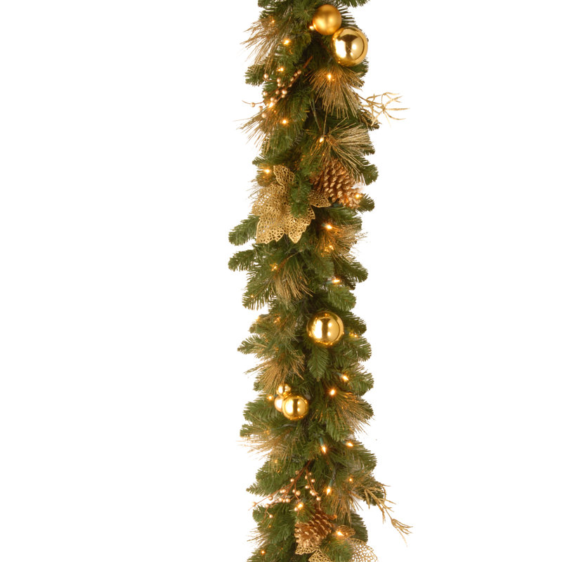 72'' in. Lighted Faux Garland