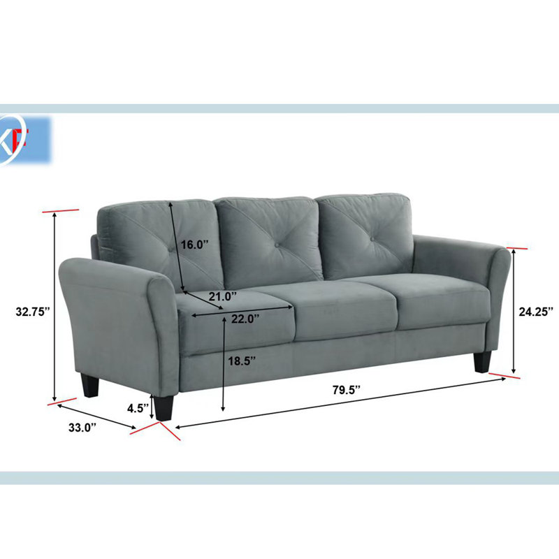 Canapé-lit modulaire confortable, Gris