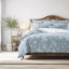Ensemble de couvre-lit en coton bleu Elwood-109897469