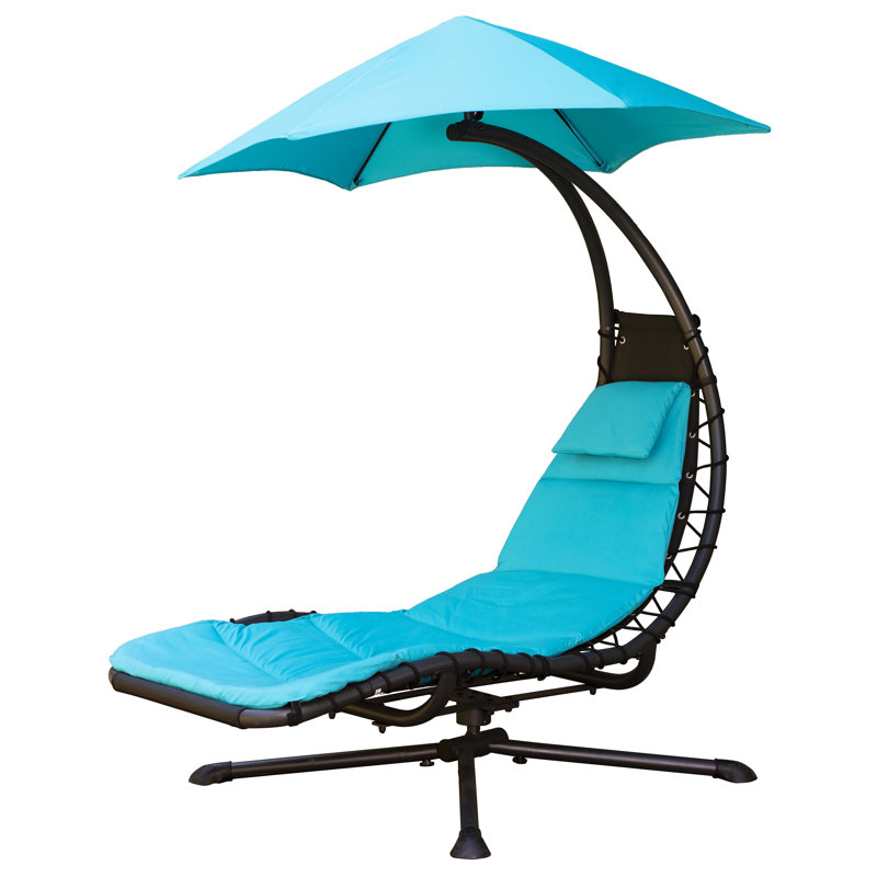 Chaise hamac 360 ° Maglione, Turquoise véritable