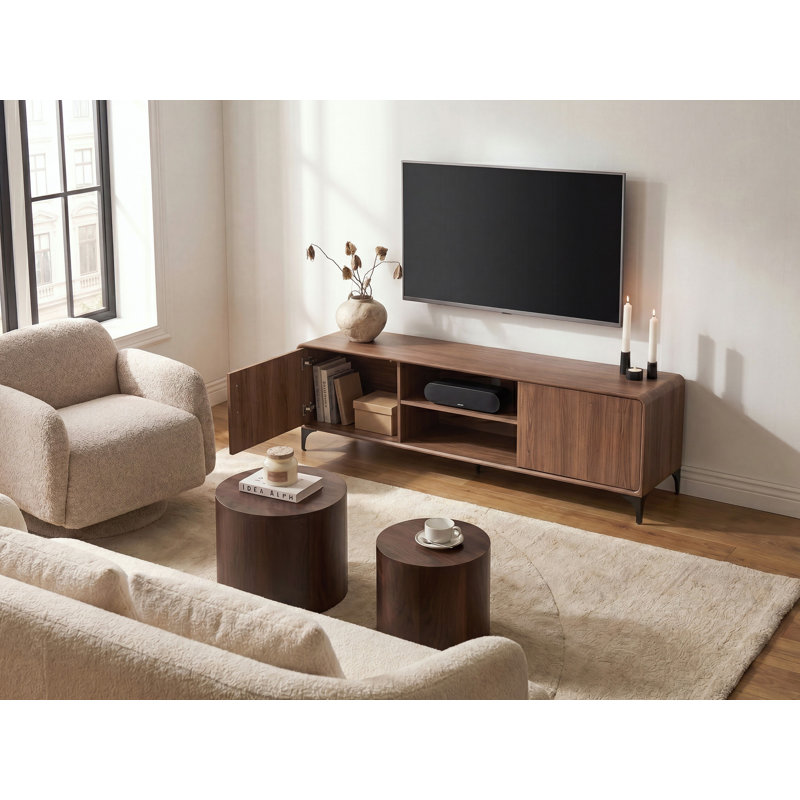 TV Stand COWELL Dark Brown