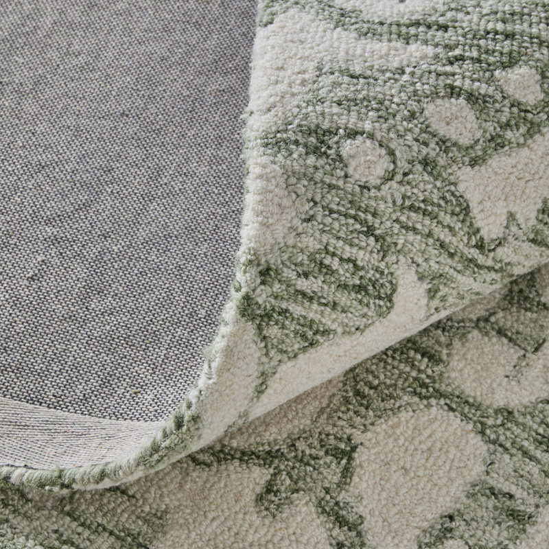 Brockington Traditional Floral & Botanical Ivory Area Rug, Rectangle 12' x 15'